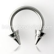 cbcn6d horseshoes surgical steel 316l belly button