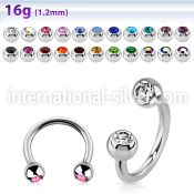 cbe2c horseshoes surgical steel 316l belly button
