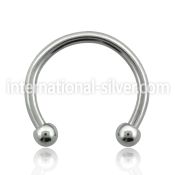 cbeb25 horseshoes surgical steel 316l belly button