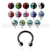 cbetfr3e horseshoes anodized surgical steel 316l belly button