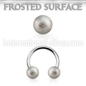cbfo5 horseshoes surgical steel 316l ear lobe