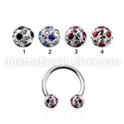 cbfr5a horseshoes surgical steel 316l belly button