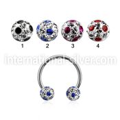 cbfr6a horseshoes surgical steel 316l belly button