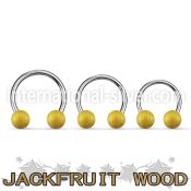 cbjf5 horseshoes organic body jewelry ear lobe