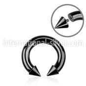 cbtcn2 horseshoes anodized surgical steel 316l belly button