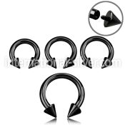 cbtcn8 horseshoes anodized surgical steel 316l belly button