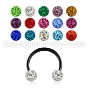 cbtfr5 horseshoes anodized surgical steel 316l belly button