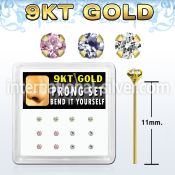 d9gys17 bend it to fit nose studs gold nose