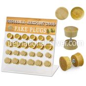 dacb175 cheaters  illusion plugs and tapers organic body jewelry ear lobe
