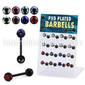 dacb2 straight barbells anodized surgical steel 316l tongue