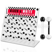 dacb53 straight barbells acrylic body jewelry tongue