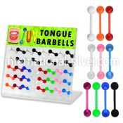 dacb54 straight barbells acrylic body jewelry tongue
