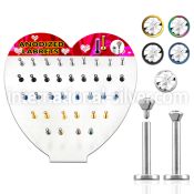 dacb65 labrets lip rings surgical steel 316l labrets chin