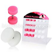 dacb78b cheaters  illusion plugs and tapers acrylic body jewelry belly button