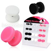 dacb78c cheaters  illusion plugs and tapers acrylic body jewelry belly button