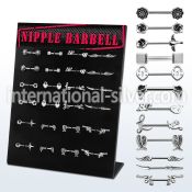 danp2 straight barbells surgical steel 316l nipple