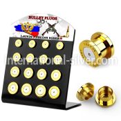 dapg100r plugs gauges anodized surgical steel 316l ear lobe