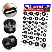 dapg21 tunnels gauges silicon body jewelry ear lobe