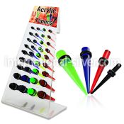 dapg46d board of colorful acrylic uv taper with double o ring