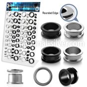 dapg49 tunnels gauges surgical steel 316l ear lobe