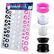 dapg69b tunnels gauges acrylic body jewelry ear lobe