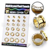 dapg74b tunnels gauges anodized surgical steel 316l ear lobe