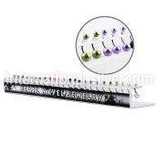 dapr belly rings surgical steel 316l with acrylic parts belly button