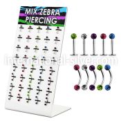 dbjmx7 labrets lip rings surgical steel 316l with acrylic parts eyebrow