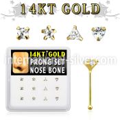 dgnb13 nose bone gold nose