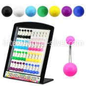 dmbna4 belly rings surgical steel 316l with acrylic parts belly button