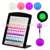 dmbna5 belly rings surgical steel 316l with acrylic parts belly button