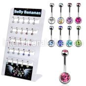 dmix2 belly rings surgical steel 316l belly button