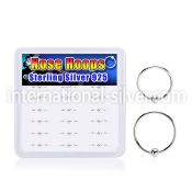dnsm247 925 silver nose hoops nose piercing