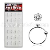 dnsm49 nose hoop silver 925 nose