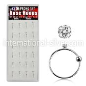 dnsm50 nose hoop silver 925 nose