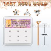 drys25 bend it to fit nose studs gold nose