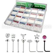 dsvm20 l shape nose studs silver 925 nose