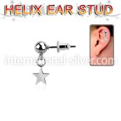 erbd770 stainless steel ear ring ear stud piercing