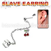 erdl2 fake illusion hoops surgical steel 316l belly button