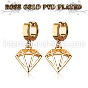 err575 anodized surgical steel huggie piercing