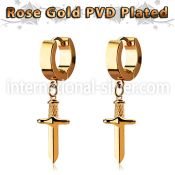 err768 anodized surgical steel huggie piercing