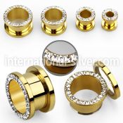 fgspfr tunnels gauges anodized surgical steel 316l ear lobe