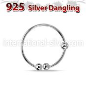 fns07 fake illusion hoops silver 925 nose