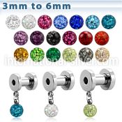 fpg2d5 tunnels gauges surgical steel 316l ear lobe