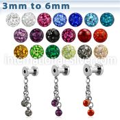 fpg4d4 tunnels gauges surgical steel 316l ear lobe