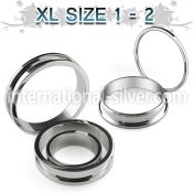 fpgxl tunnels gauges surgical steel 316l ear lobe