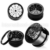 ftspw tunnels gauges anodized surgical steel 316l ear lobe