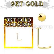 g9srd l shape nose studs gold nose