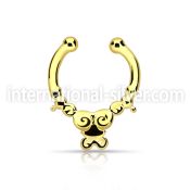 gpsepd2 fake illusion body jewelry silver 925 septum