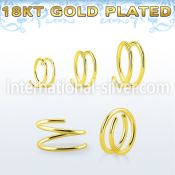 gpspr20 925 silver nose hoops nose  piercing